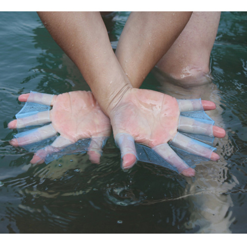 Schwimmen Schwimmhäute Handschuhe Erwachsene Schwimmen Finger Flosse Hand Paddel Tragen Silizium Schwimmen Tauchen Handschuh Ausrügestochen Universal- Surfen Flossen