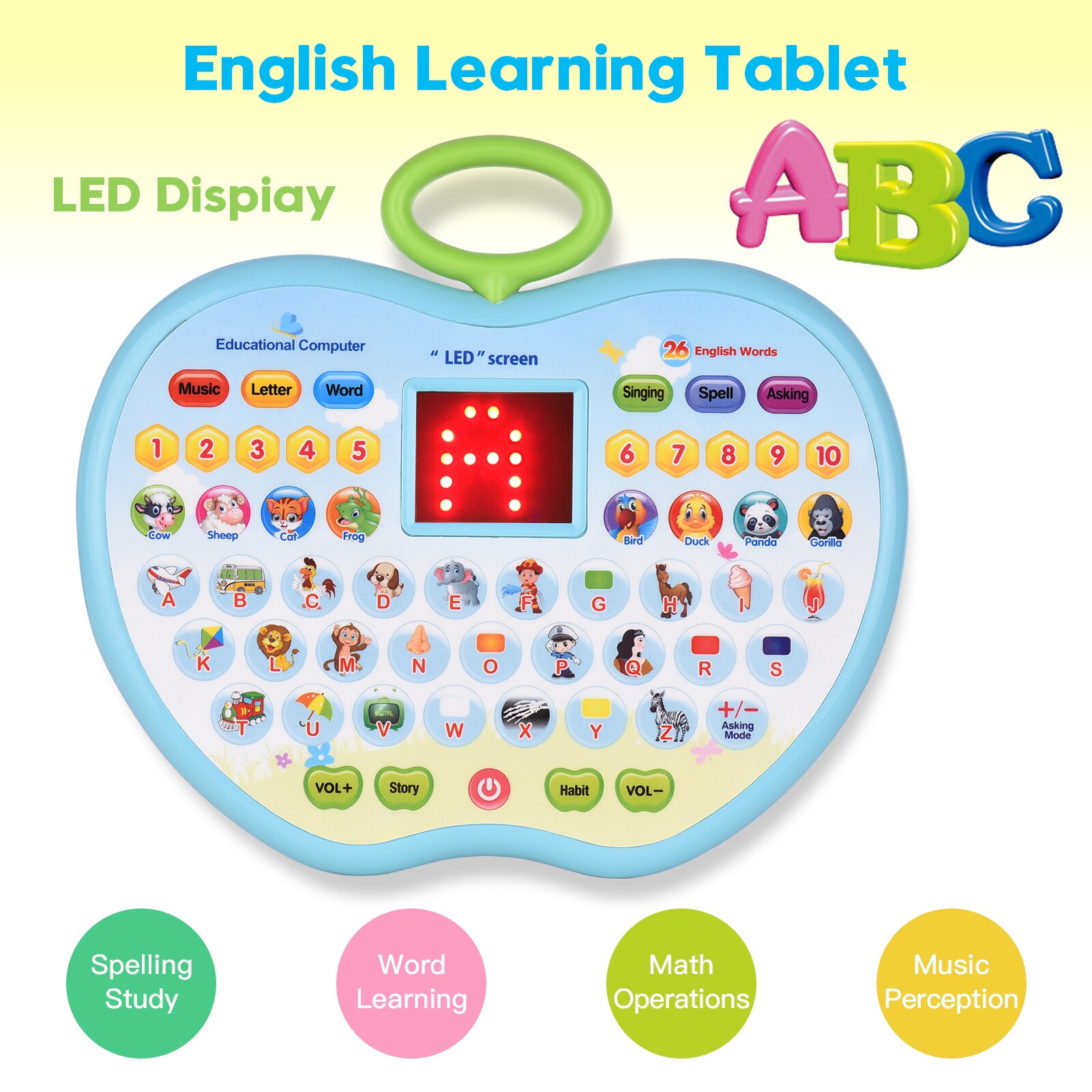 Early Educational Toy Learning Tablet Intelligent ... – Vicedeal