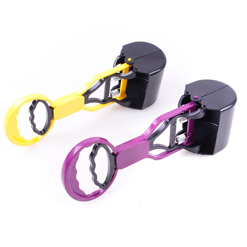 Recogedor de mascotas de 28 cm de largo, utensilio para recoger excrementos, pala con mango para limpiar residuos de animales, perros, cachorros, recolector de gatos al aire libre, herramientas de limpieza