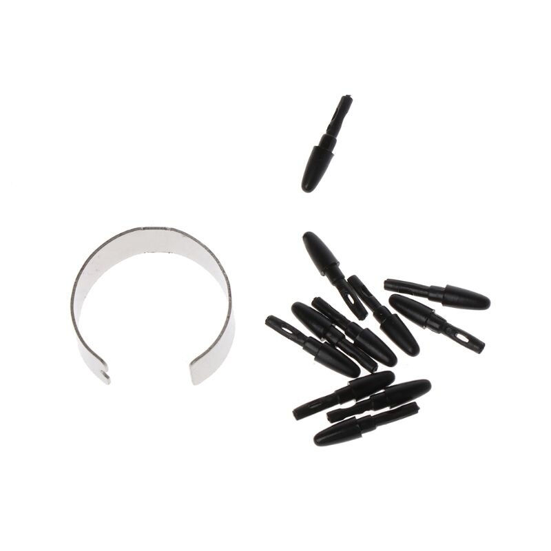 10 Stuks Batterij-Gratis Passieve Stylus Vervanging Penpunten Pen Tips Voor Xp-Pen Huion H640P Veikk A30 a50 Zwart Met Removal Tool