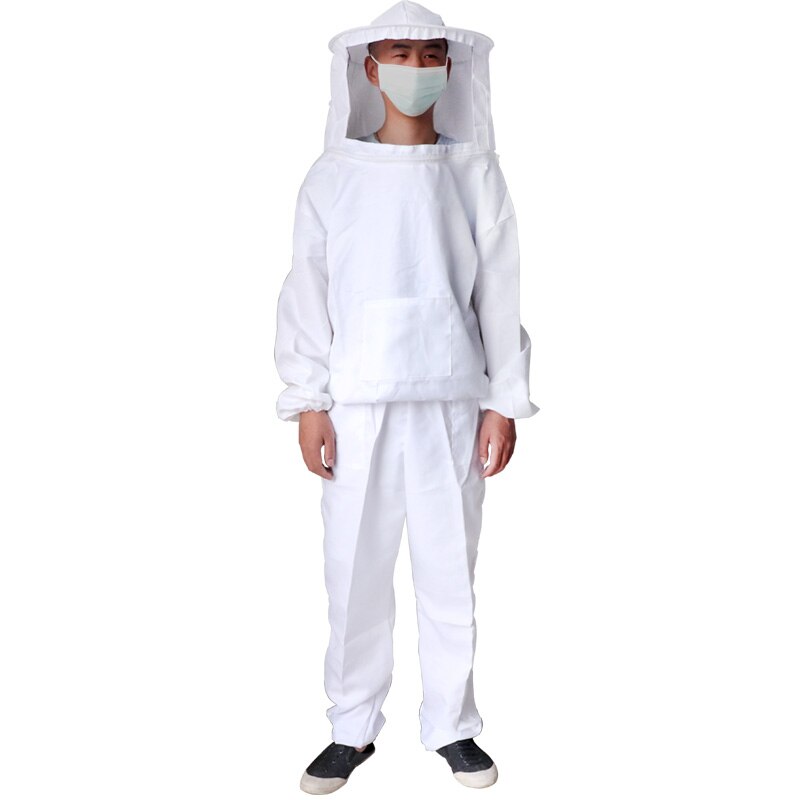 Ropa de apicultor de cuerpo completo, traje de apicultura , protección de abejas, sombrero de velo de seguridad, traje para todo el cuerpo, 1 Uds.