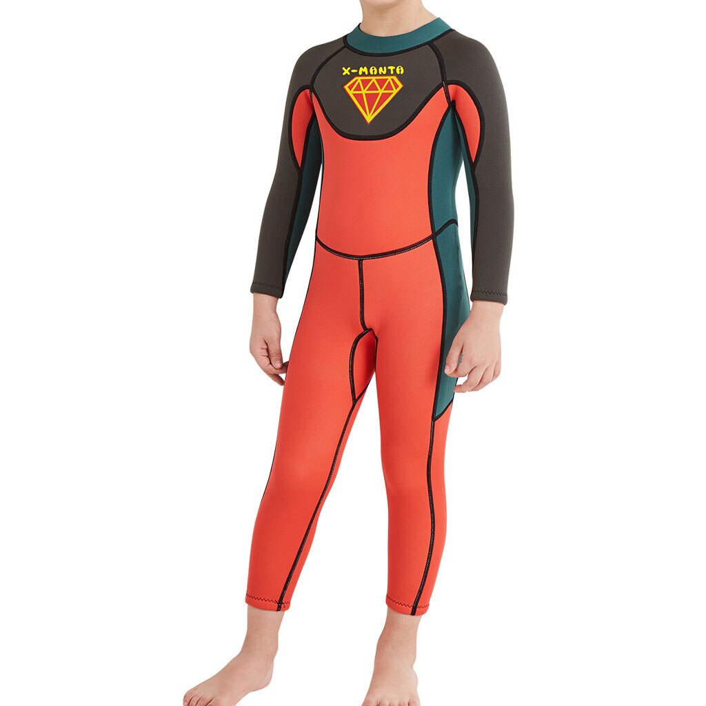 Kinderen Lange Mouwen Wetsuit Voor Duiken Kajak Onderwatervissers
