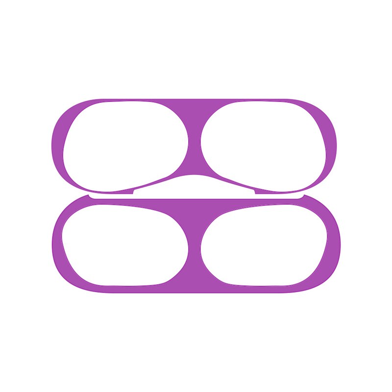 Dust Proof Guard for Apple Airpods Pro Bluetooth Earphone Metal for Airpodspro Air Pods Wireless Headphone Charging Box Earbuds: Purple