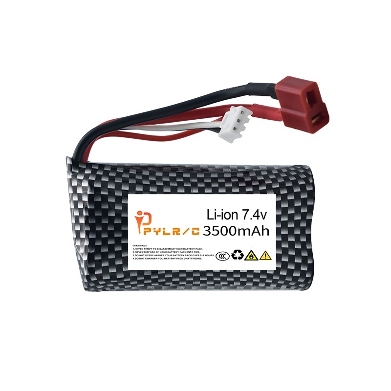 7.4V 3500mAh 18650 Li-ion Battery For Wltoys 10428 /12428/12423 RC Car Parts 2s 7.4v Battery For Wltoys 144001 A959-B A969-B Q46: PURPLE