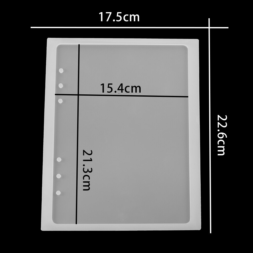 1Pc A5 A6 A7 okładka notesu silikonowe formy do biżuterii forma żywiczna narzędzia rękodzieło DIY zestaw przezroczysta żywica epoksydowa formy żywiczne akcesoria: A5 Mold