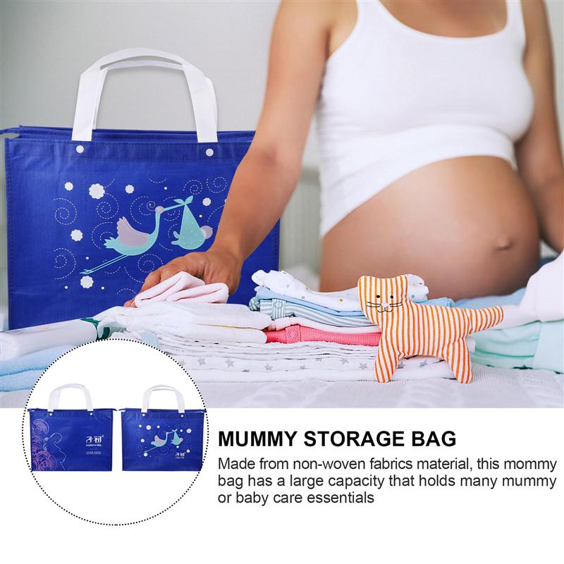 1pc Mummy Storage Bag Large Capacity Handbag Printing Tote Bag Multifunctional Pouch