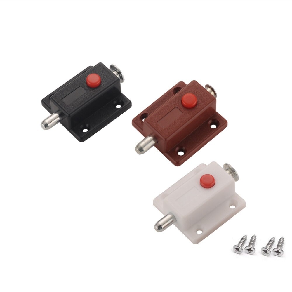 5pcs/Lot Good Plastic Door Bolts Latch Lock For Door Window Cabinet Box Cupboard Slide Locker Home Safety Bolt