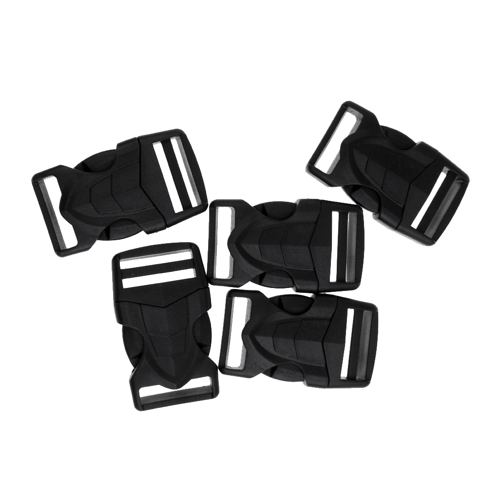 Clip Closures For Backpack And Bags Replacement 25mm Strap Fastener Plug Buckle, Set Of 5 / Set