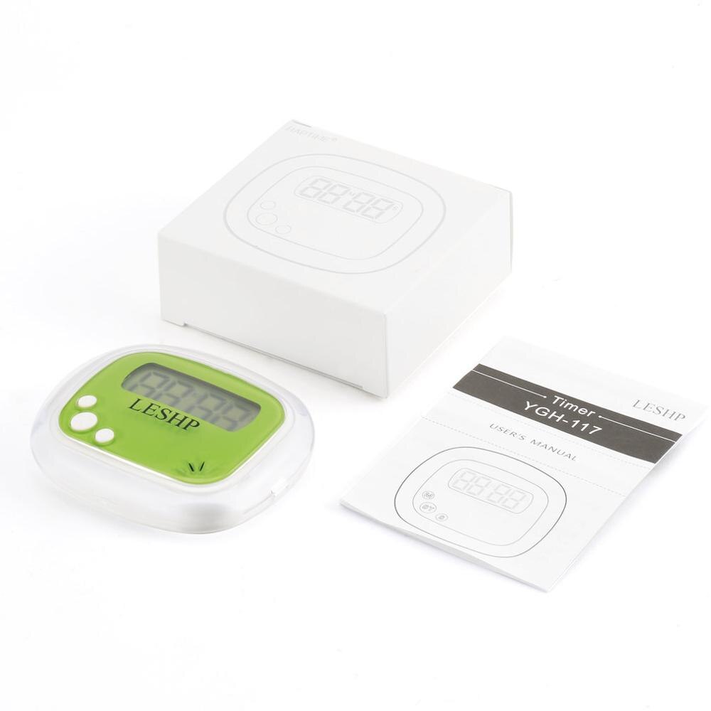 Mini LCD Digital Display Kitchen Timer Square Kitchen Countdown Alarm Magnet Clock Sleep Stopwatch Clock Timer