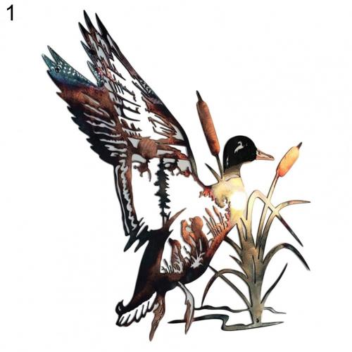 Ornements d&#39;oiseaux en fer forgé pour jardin, artisanat artisanal en métal, décoration en forme d&#39;animal pour salon de maison,: 1