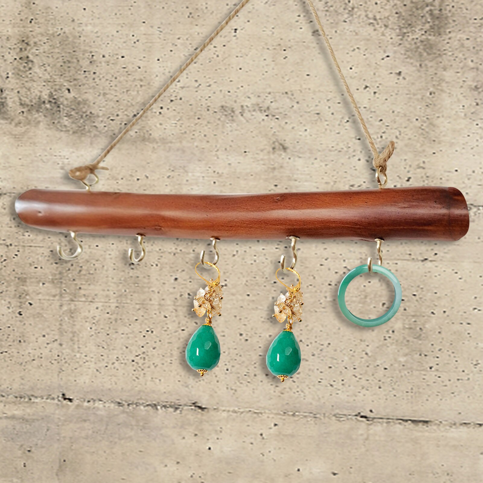 Solid Wooden Decorative Jewelry Hanger Retro Lacquer Hook Innovative Wall Hanging Storage Rack Natural Wood Crabstick