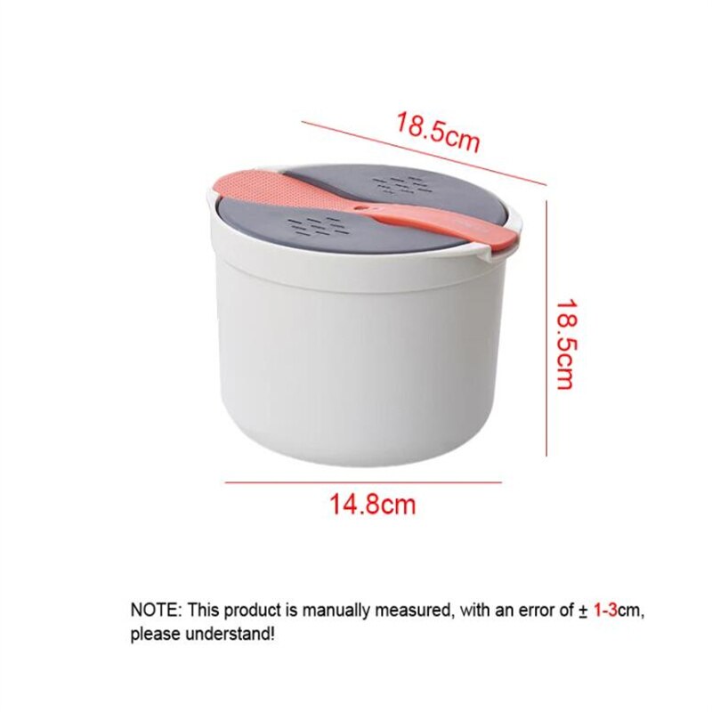 Microwave Oven Rice Cooker Portable Food Container Multifunction Steamer Rice Cooker Bento Lunch Box Kitchen Tool