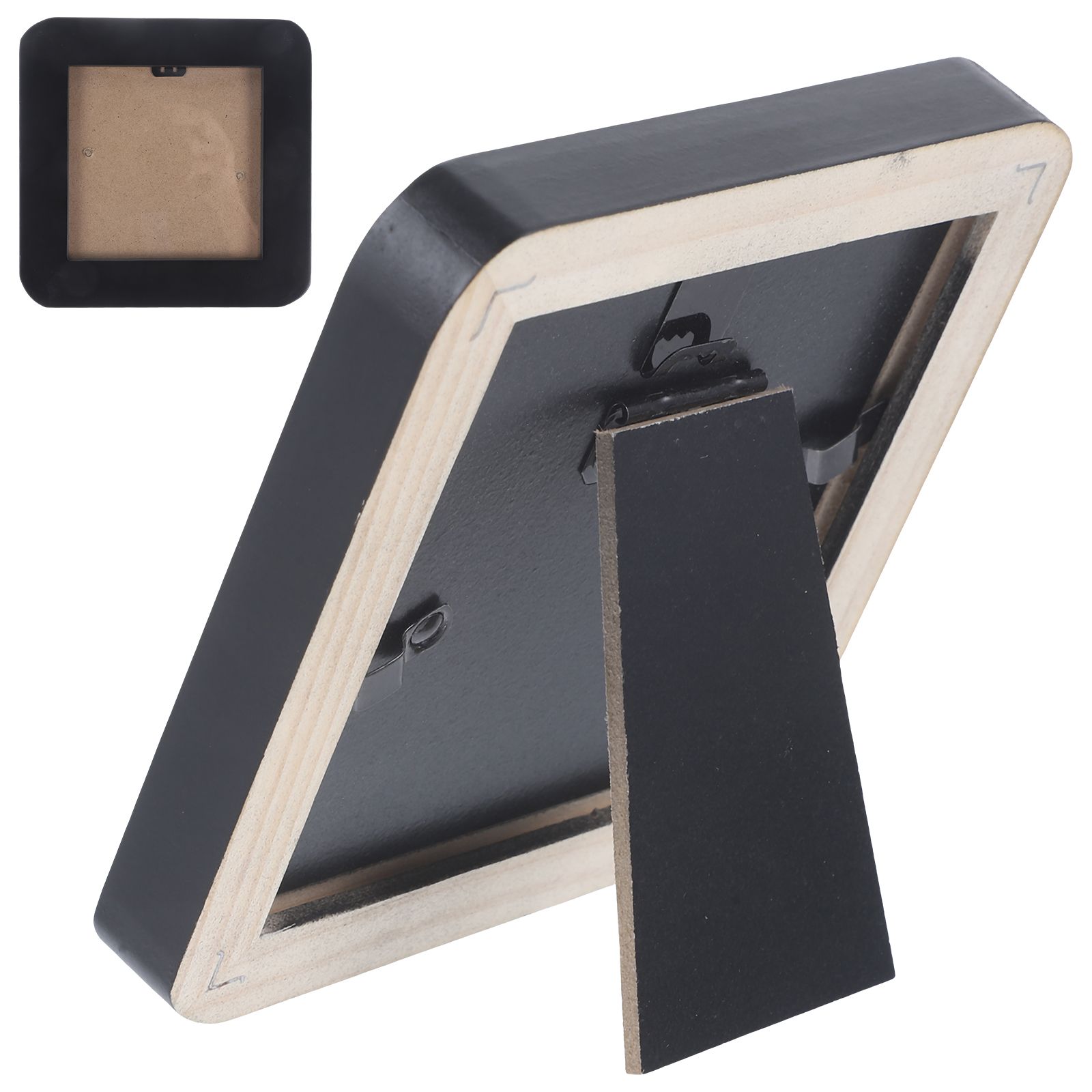 Small Wooden Photo Frame Picture Frames Retro Props Mini Black Desk Wedding Child