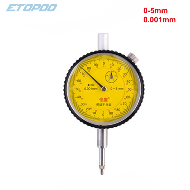 0-5mm 0.001mm Micron Indicator Jewels Dial Gauge 0-1mm 0.001mm indicator gauge: 0-5mm