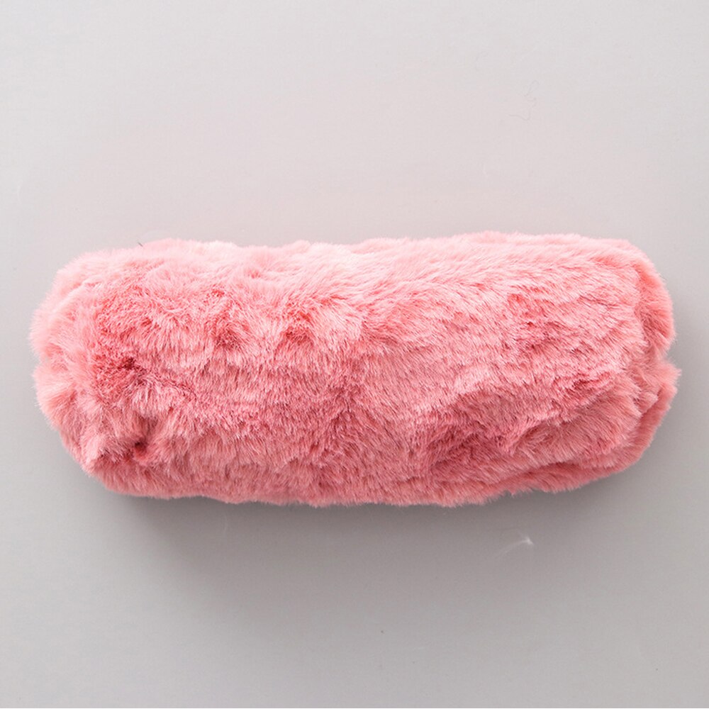 Cartuchera Kawaii de pelo bonito encantador estuche para lápices para niñas, bolsa de lápices para estudiantes, cartuchera de papelería, cartuchera, bolsa para lápices para escuela Sup: Dark Pink