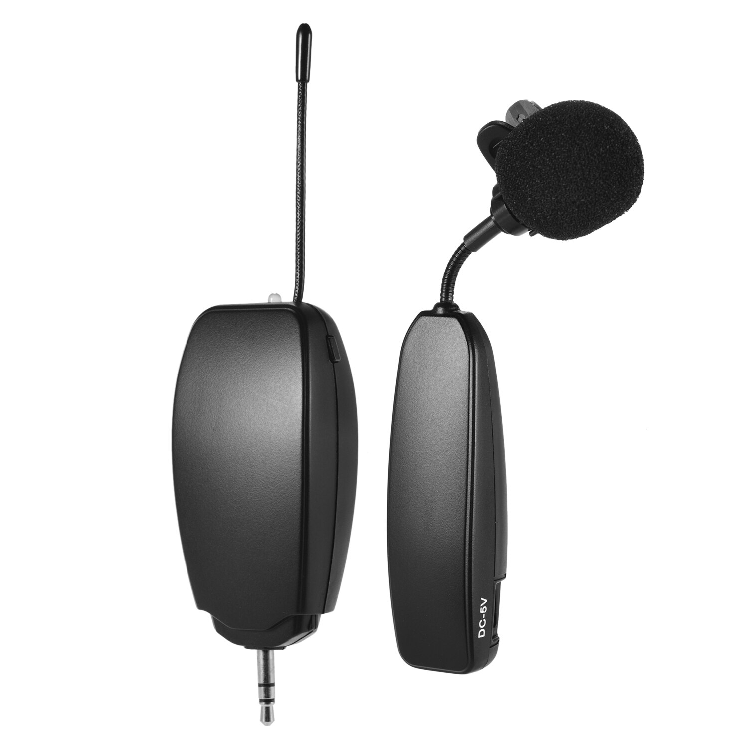 Wireless Microphone System Transmitter Receiver Lavalier Lapel Mics for Public Speaking Voice Amplifier Electronic Instruments