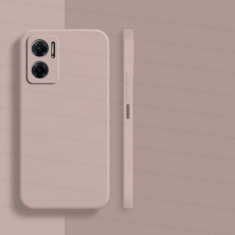 per Xiaomi Redmi 10 5G Custodia Xiaomi Redmi 12C 10C 9 10 5G coperchio Antiurto silicone Liquido TPU Cassa Posteriore Del Telefono Xiaomi Redmi 10 5G: alluminio / Colore rosa