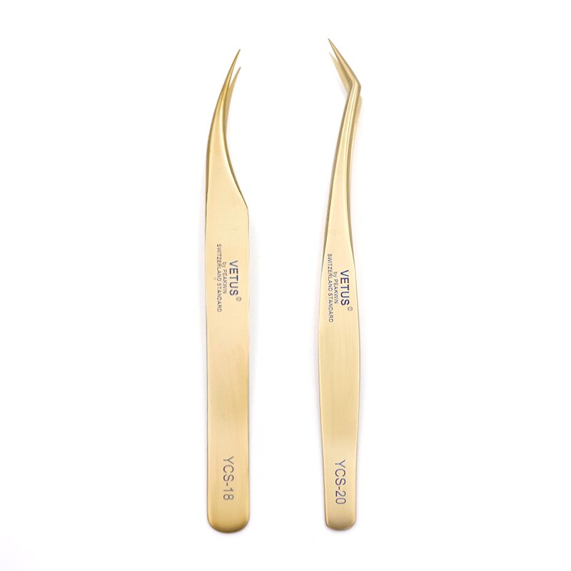 1PC VETUS Stainless Steel High Precision Eyelash Tweezers Eyelash Extension Tweezers Pliers Tweezers Scissors Tool