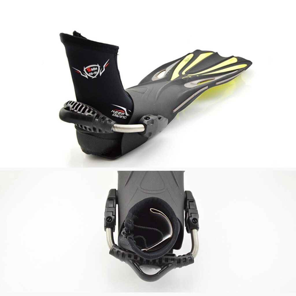 Unisex 5mm premium neopren hi top våddragter lynlås støvle dykkerstøvler vandsport snorkel støvletter sko til mænd kvinder