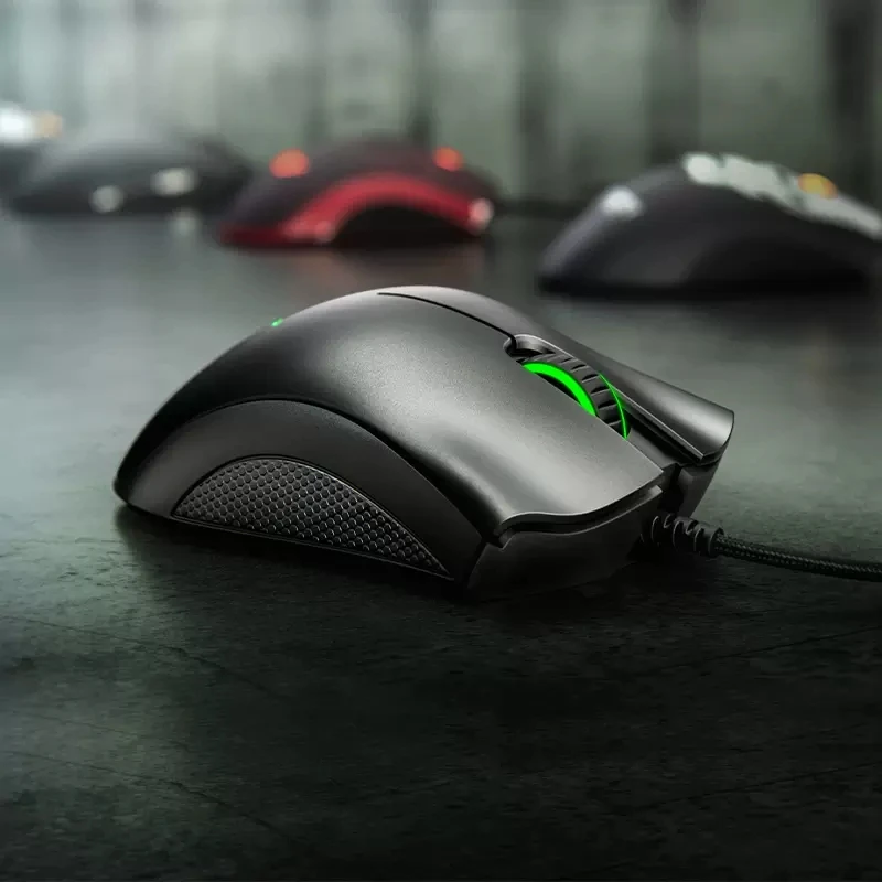 Original Razer kabelgebundene Gaming-Maus, optischer Sensor, 6400 DPI, Gaming-Maus für Laptop, optische Maus, Lichtgeschwindigkeitsmaus