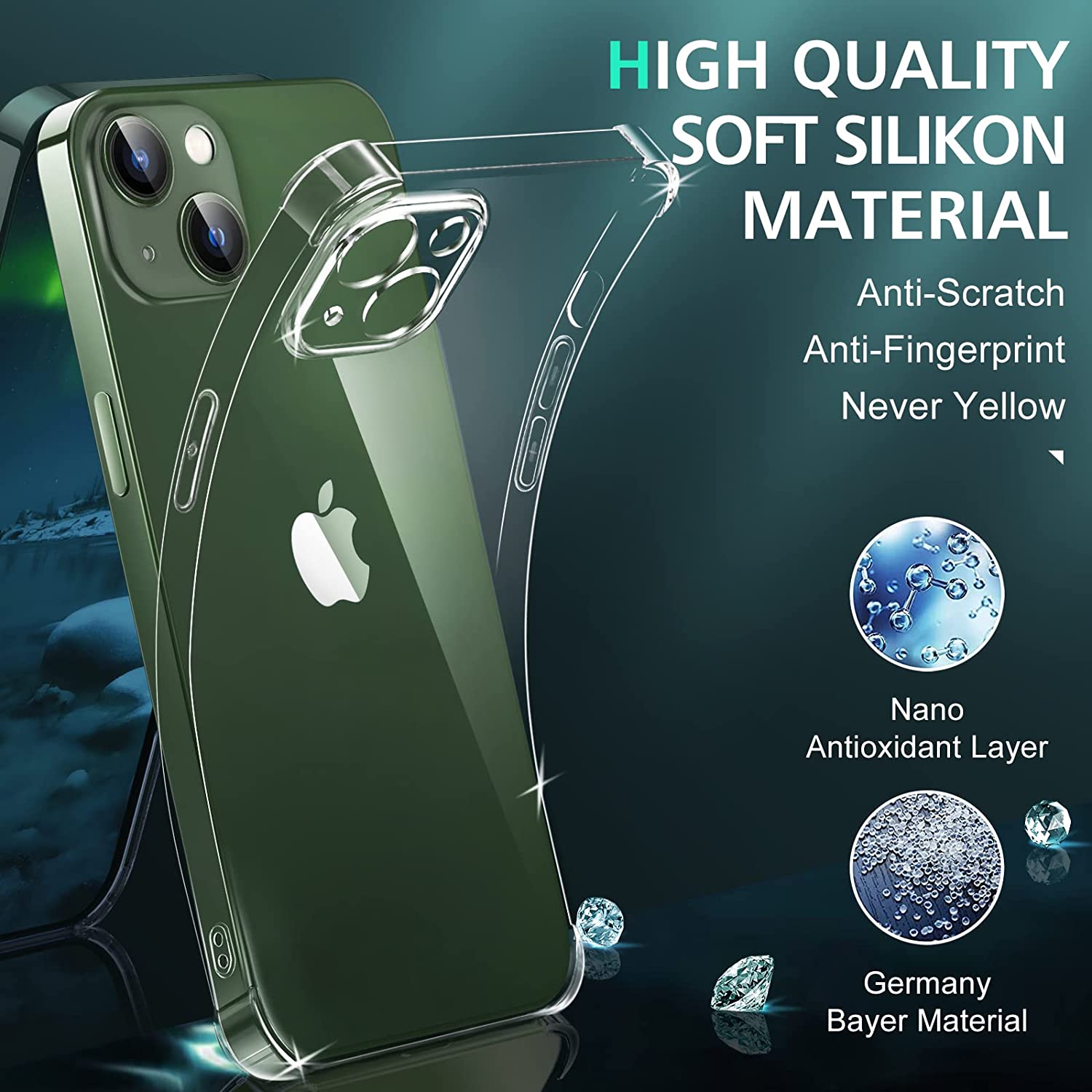 Clear Shockproof Case For iPhone 14 Plus 13 12 11 Pro Max Mini Silicone Case On iPhone X XR XS Max 8 7 6s 6 Plus SE Back Cover