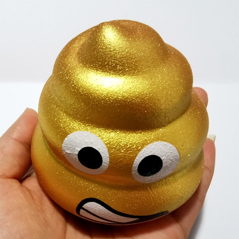 Funny Poop expression Squeeze Ball Toy Pressure Relief Kids Doll Fun Props