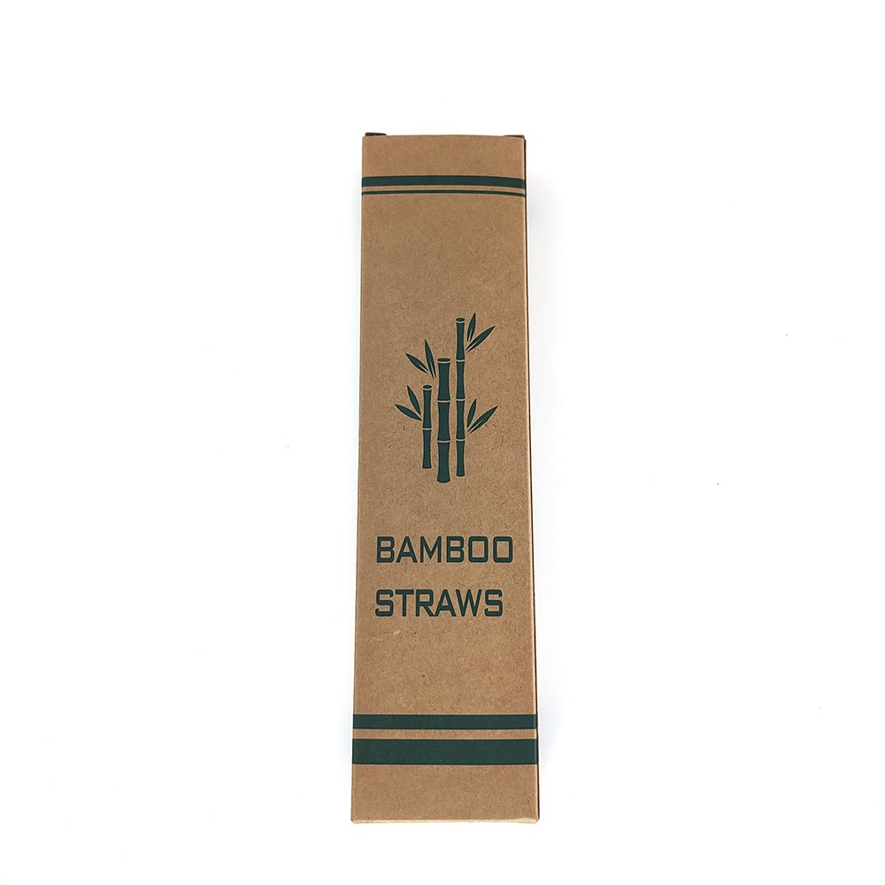 Bamboo Straws Reusable Dishwasher Safe Earth Green Biodegradable Bamboo Straws Drinking Reusable Straws and Brush