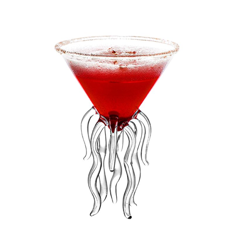 Pieuvre verre à Cocktail Transparent méduse verre coupe jus verre