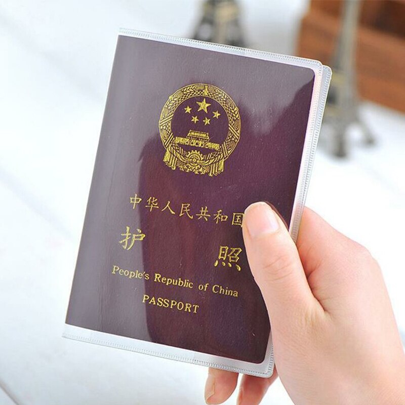 1 Pc Unisex di Plastica PVC ID del Supporto di Carta Del Raccoglitore di Credito di Viaggi Copertina Del Passaporto Impermeabile Trasparente Accessori Cassa Del Passaporto: Clear Normal