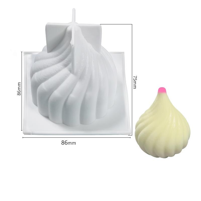 Silicone Kaars Maken Mold Geometrische 3D Vorm Resin Epoxy Cake Handgemaakte Diy Craft Mal Vorm Voor Kaarsen: 07