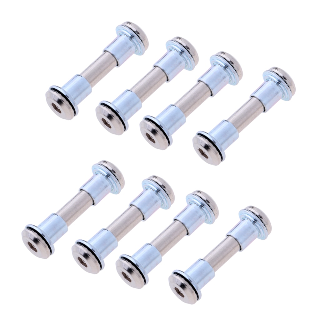 8 Pcs Aluminium Inline Skate Wiel Schroef Nail Rolschaatsen As Bouten Zilver