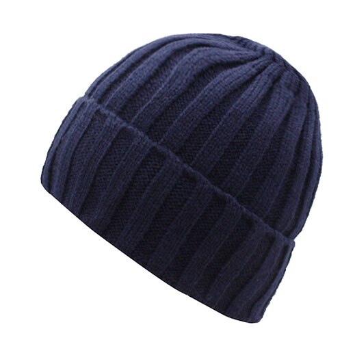 Skullies mössor män vintermössa dam- och #39 ;s vintermössor för kvinnor kepsar sporthuva homme gorro skull kvinnlig stickad mössa: Marin