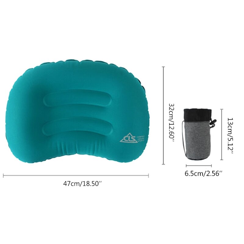 Portable Inflatable Pillow Travel Ultralight Air Pillow Neck Pillow Camping Sleeping Gear Fast Use TPU