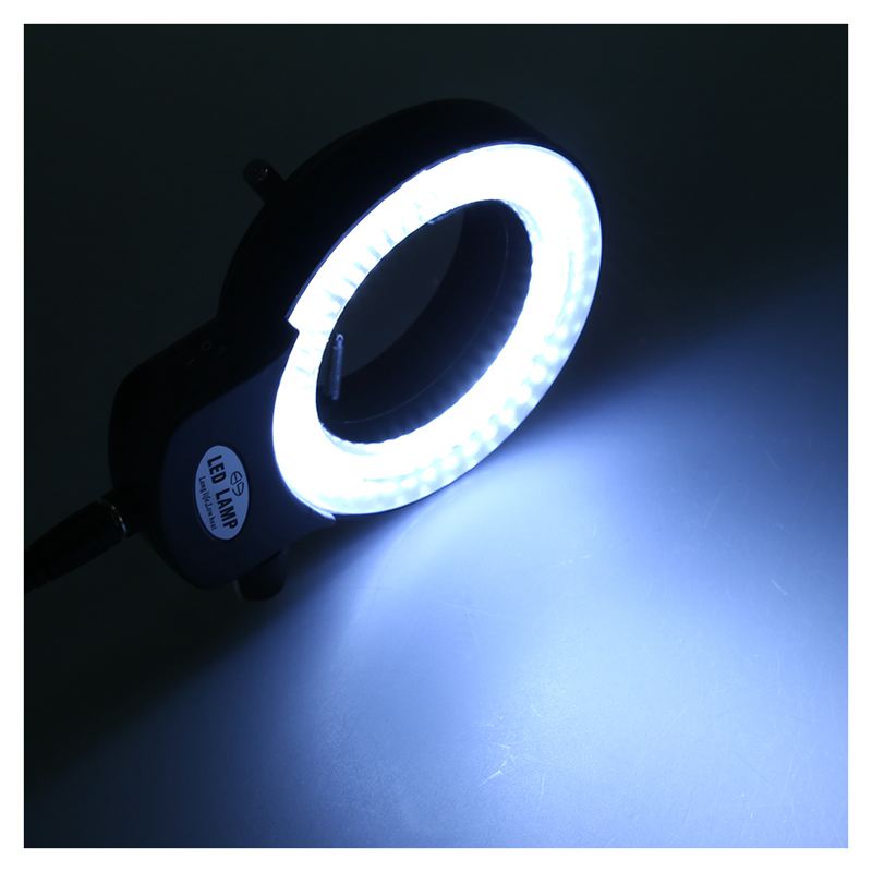 --144 led miniskop ring lys ring lys 0 - 100%  justerbar lampe til miniskop ring lys