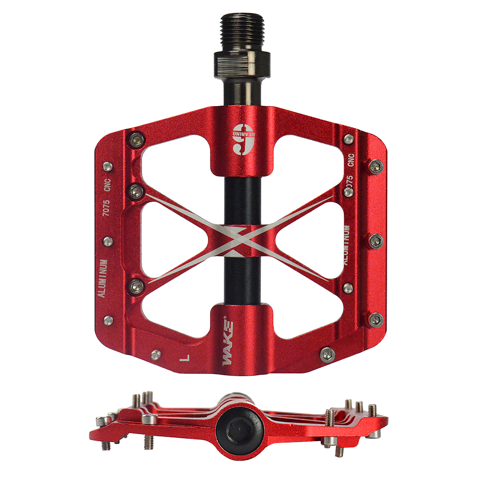 Bike Pedal Bicycle Pedal Aluminum Alloy Cycling Pedal Durable Foot Pedal Accessory Non-slip Bike Riding Pedal Bike Accessories