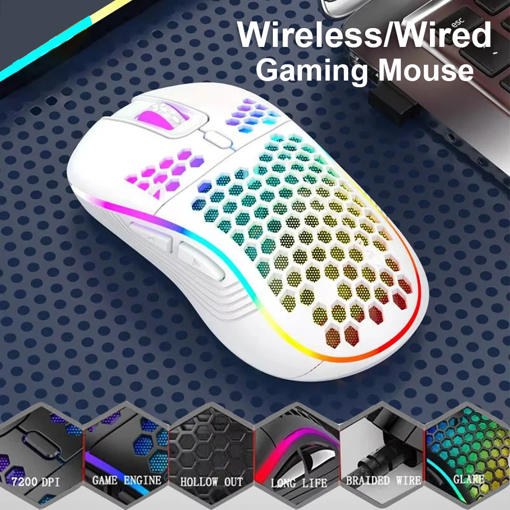 2.4G Wireless Gaming Mouse Portable Wired Mouse RG... – Grandado