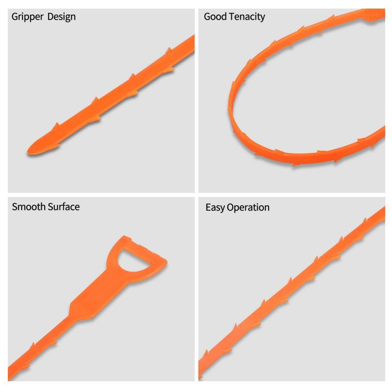 1pc Drain Snakes Hair Sink And Drain Clog Cleaning Relief Remover Tool Barbed Gripper Sink Dredge Pipeline Hook Cleaner