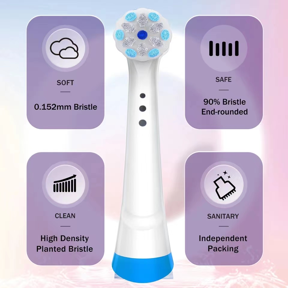 Compatibel Met Oral-B Io 3/4/5/6/7/8/9/10 Serie Ultieme Schone Elektrische Tandenborstel Vervanging Borstelkoppen, 4 Pack