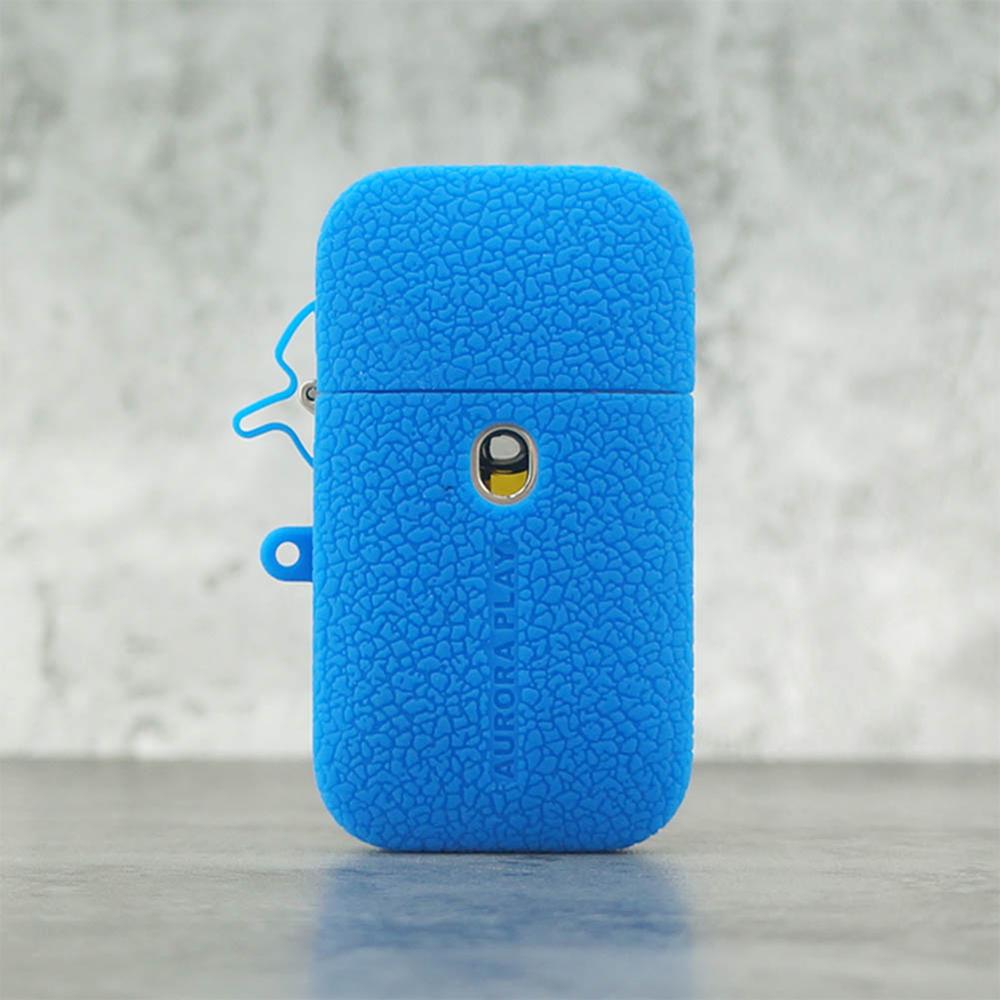 Texture Case for Vaporesso Aurora Play pod Silicone Skin Cover Sleeve Wrap shell gel Fit Vape Play Aurora pod Modshield: Blue