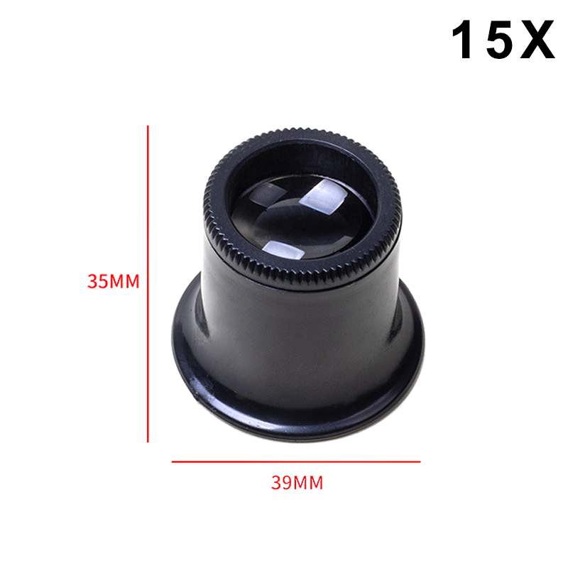 Watch Repair Magnifier Jewelery Magnifying Glasses 5X 10X 15X 20X Dual Eye Loupe Lens Microscope LXH