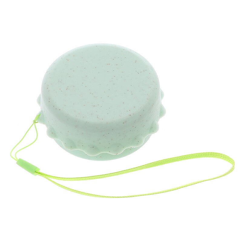 Mini Collapsible Folding Cup Portable Straw Wheat Plastic Telescopic Drinking Convenient Travel Office Coffee Tea Cups Camping: Green