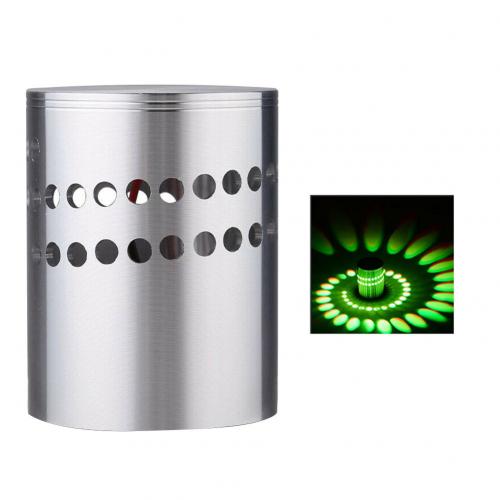 Plafonnier à effet spirale, multi-trous, rvb 265, 3W, AC 85/mur LED V, luminaire décoratif de plafond, couloir ou fête: green