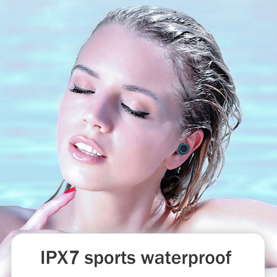 3500mAh LED Bluetooth Wireless Earphones Headphones Earbuds TWS Touch Control Sport Headset Noise Cancel Earphone Headphone
