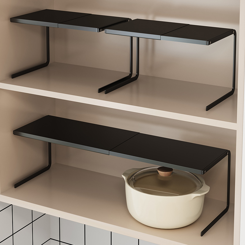 Küchen Regal Regal Schrank Schrank Organizer unter Spüle verstellbare Gewürz abgestufte Trennwand Arbeits platte Platz sparer