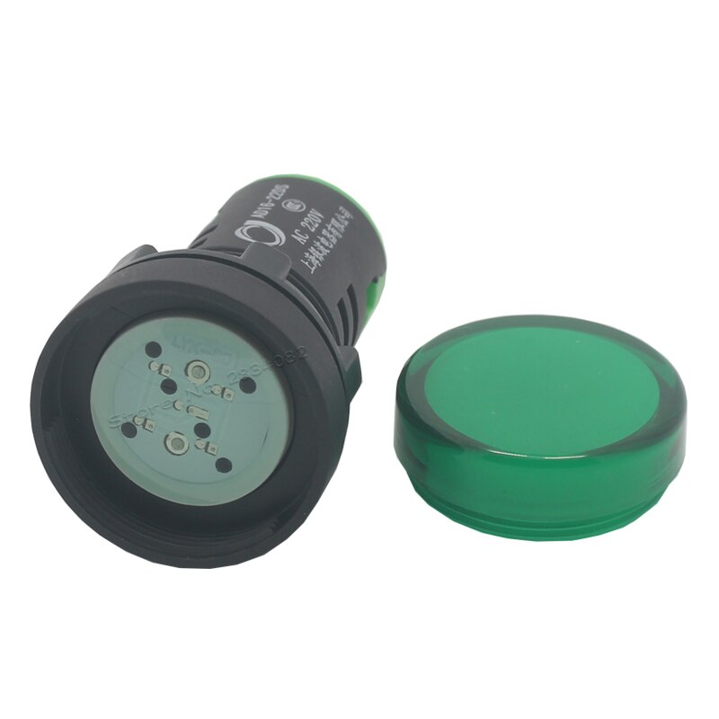 22mm led lampor lamp indikatorlampor pilot lamp panel kort ljus  ad16-22ds 6v 12v 24v 36v 48v 110v 220v 380v röd gul grön