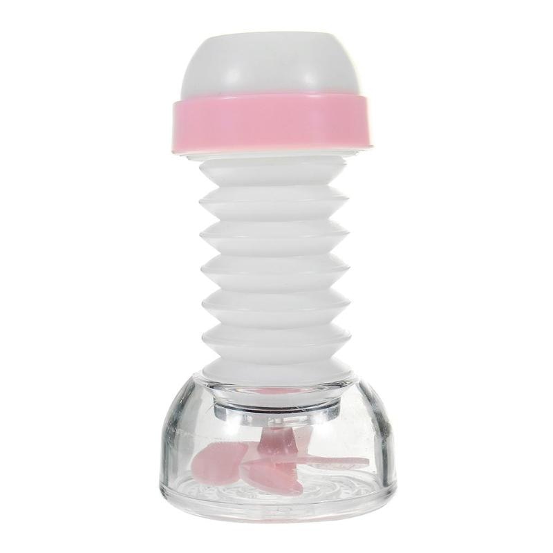 360 Degree Rotatable Water Saving Filters Faucet Mounted Dual Spout Kitchen Sink Taps Sprayer Shower Head Nozzle Faucet: Pink