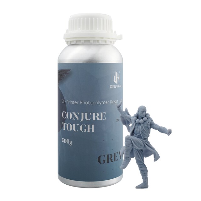 Toveren Tough 405nm Uv Fotopolymeer Chitu Resina Voor Elegoo Mars/Anycubic Sla Lcd Chitubox Resina 3d: Grey-500g