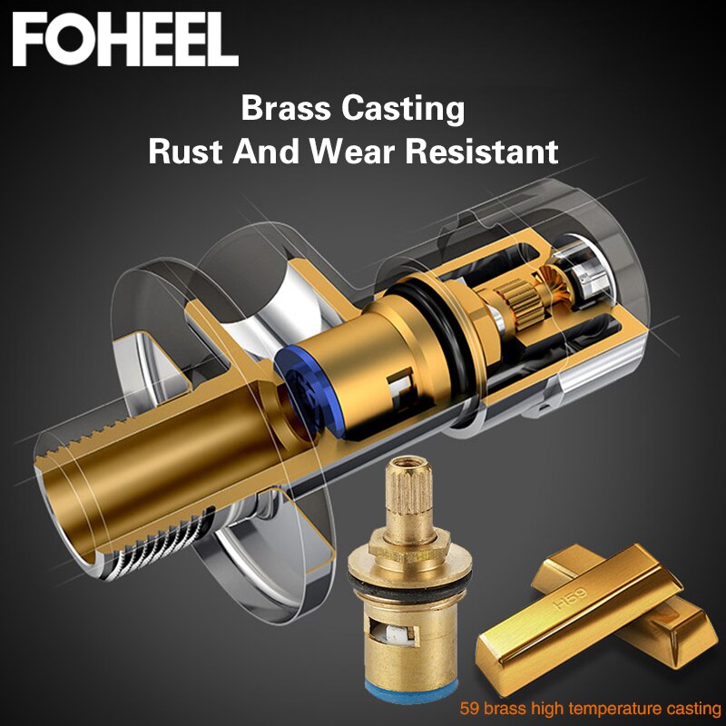 FOHEEL Copper Angle Valves G1/2 Plating Angle Valve Thickened Quick Opening Large Flow Filling Valves for Toilet Sink Water