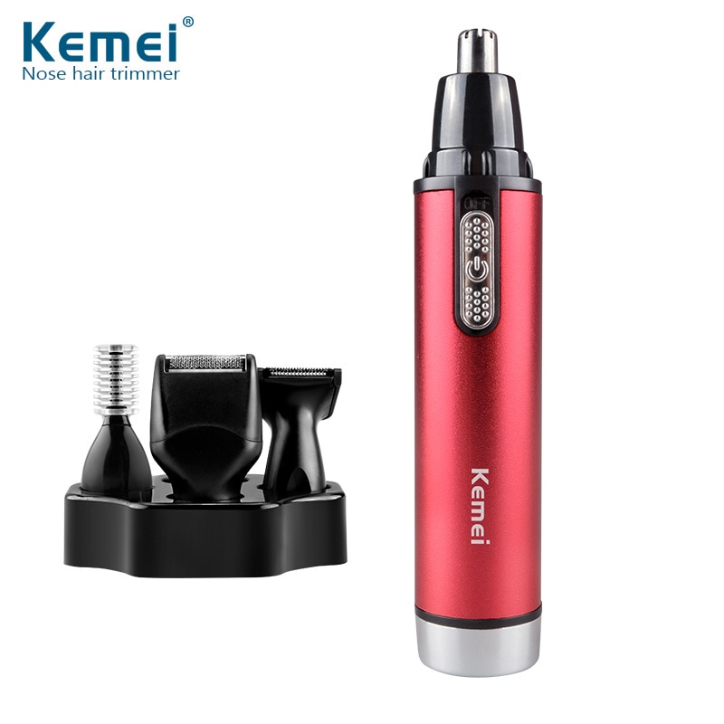 Kemei KM-6620 4 in 1 Batterij Oor Haar En Neus Trimmer Mannen Trimer Voor Bakkebaarden Hair Cut Wenkbrauw Trimmer Voor vrouwen En Mannen