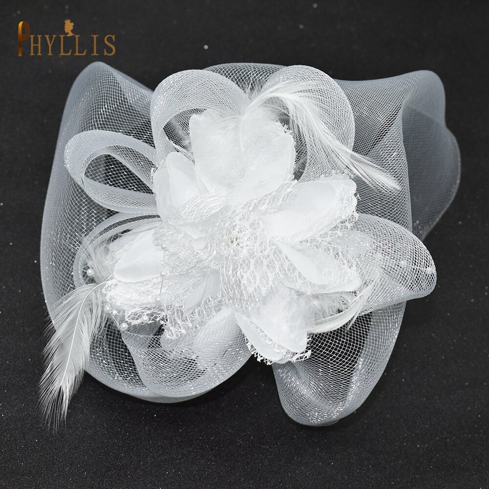 JM02 Elegante Birdcage Sluier Dames Bruiloft Tovenaar Hoed Blusher Sluier Bridal Veils Bruiloft Accessoires Mode Bruids Hoofddeksels